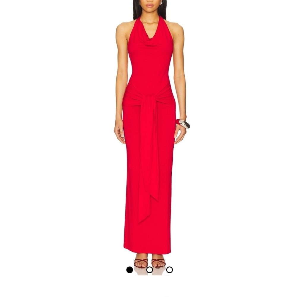 Superdown Vibrant Red Maxi Dress